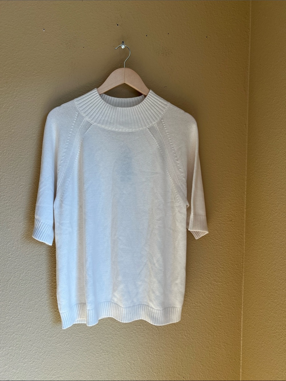Banana Republic Factory Premium Luxe Yarn Mock Neck Sweater 5% Cashmere NWT XL